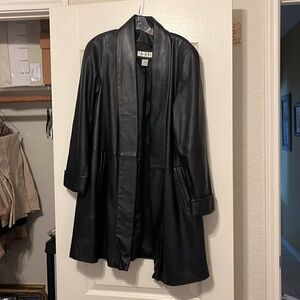 Black Leather Coat